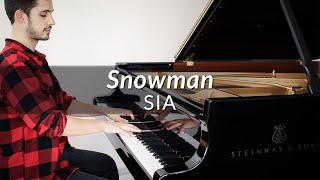 Snowman  Sia  Piano Cover  Sheet Music [upl. by Nodnas]