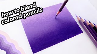 How To Blend Colored Pencils [upl. by Eikin]