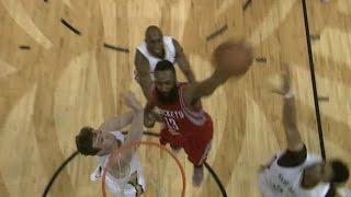 James Harden dunks on Omer Asik and Anthony Davis [upl. by Myrilla715]