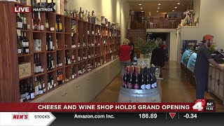 The Cheese amp Wine Shop opens in downtown Hastings [upl. by Eldredge]