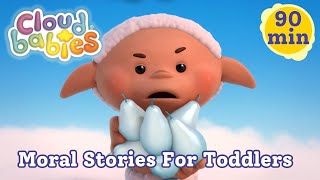 Moral Stories For Preschoolers To Watch Before Bed 💕 Cloudbabies Bedtime Stories Compilation [upl. by Alet]