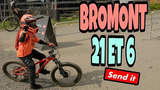 BROMONT DOWNHILL PISTE 21 ET 6 VERT ENFANT 7 ANS [upl. by Battat]