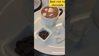 BEST RICH HOT CHOCOLATECREAMY HOT CHOCOLATE☕️☕️youtube shortvideoshortsmusicamywinterkitchen [upl. by Eninaj641]