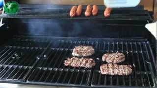 Gourmet Burgers on the Char Broil Tru Infra Red Grill with quotJimbo Jitsuquot [upl. by Aevin886]