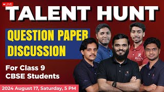 Talent Hunt exam discussion  Class 9 CBSE [upl. by Orian]