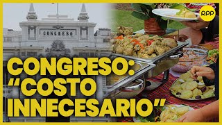 Buffet en el Congreso del Perú “Esto sigue dañando la imagen de la institución” [upl. by Benedetto]