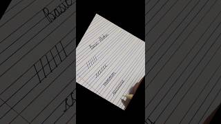 basic strokes of cursive writing ✍️ handwriting practice writing english shorts [upl. by Aserahs696]