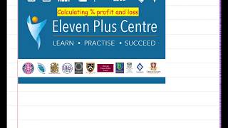 Calculating percentage profit and loss [upl. by Harihs]