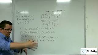 ALevel Further Maths C404 Invariance Example of Finding Invariant Lines [upl. by Concoff]