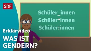 Gendern Was ist geschlechtergerechte Sprache  Erklärvideos für Kinder  SRF Kids – Kindervideos [upl. by Archle335]