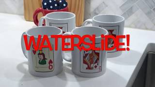 HOW TO USE WATERSLIDE DECAL ON A CERAMIC MUG [upl. by Pen]