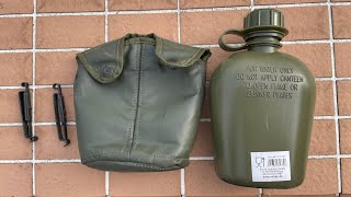 Belgian military canteen unboxing Sturm bottle with canteen pouch [upl. by Clance]