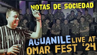 Notas de Sociedad Live at OmarFest 24  Aguanile Orquesta [upl. by Inalan]