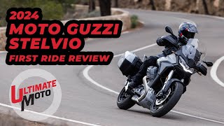 2024 Moto Guzzi Stelvio First Ride Review  Ultimate Motorcycling [upl. by Shannah]