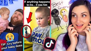 Pregnant Woman Reacts to Parenting Tik Toks [upl. by Nob]