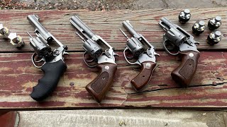 22 revolver range time 3 generations of Charter Arms Pathfinder and Ruger SP101 [upl. by Aiyn]