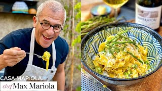 PASTA CON ASPARAGI UOVA e PARMIGIANO non chiamatela CARBONARA 🤫 Ricetta di Chef Max Mariola [upl. by Blaseio234]