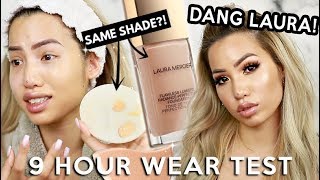 NEW  LAURA MERCIER FLAWLESS LUMIERE RADIANCE PERFECTING FOUNDATION  WEAR TEST REVIEW [upl. by Notslar]