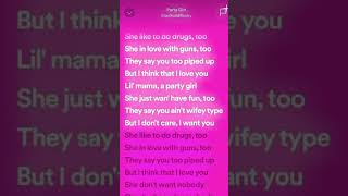 greenscreen with party girl lyrics [upl. by Estevan]