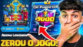 HISTÓRICO ELE FOI O PRIMEIRO JOGADOR DO MUNDO A ALCANÇAR OS 9000 TROFÉUS NO CLASH ROYALE [upl. by Gunner]