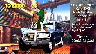 TAS 3rd Strike Ken SA2 Speedrun in 914 [upl. by Cissej899]