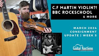 Martin Violin Deirdre Cartwright amp More  March 2024 Guitar Auction Consignment Update  Week 5 [upl. by Orme]