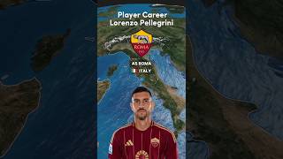 Career Lorenzo Pellegrini italy football shortvideo short youtubeshorts asroma [upl. by Nodnnarb]