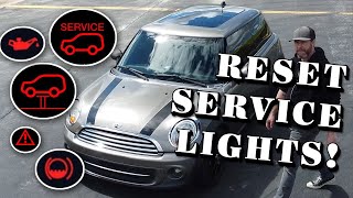 Mini Cooper Service Light Reset  FAST [upl. by Akirdnahs842]