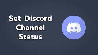 Set Channel Status in Discord  Channel Status for Voice Channel Discord  Simple Discord Tutorials [upl. by Engen177]