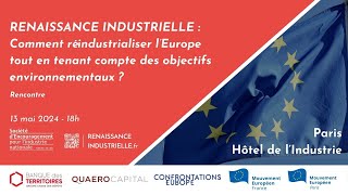 Europe  Comment réindustrialiser durablement [upl. by Hilda]