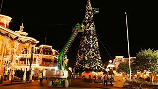 Halloween to Christmas Changeover in the Magic Kingdom Overnight Including TimeLapse 2021 [upl. by O'Callaghan]