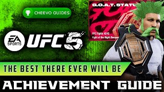 UFC 5  The Best There Ever Will Be  Achievement  Trophy Guide How To Become GOAT [upl. by Naelcm133]