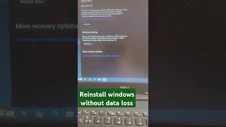 how to reinstall windows without losing data  video ytfeed trending shorts [upl. by Andrade819]