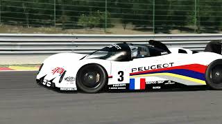 Assetto corsa Spa Francorchamps Peugeot 905 229215 [upl. by Eyk]