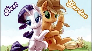 Pony Tales MLP Fanfic Readings Best Garden romance  RarityApplejack [upl. by Fae187]