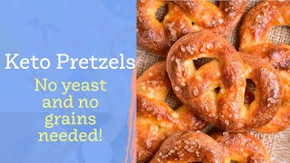 Keto Pretzels The BEST Soft Pretzels with just 5 ingredients [upl. by Sorazal]