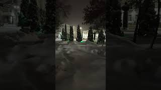 Winter in the city Evening shortsvideos winter evening [upl. by Anyat]