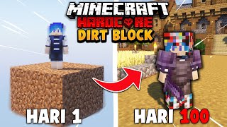 100 Hari di Minecraft Hardcore DIRT BLOCK [upl. by Caines]