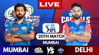 🔴 Live IPL Mumbai Indians Vs Delhi Capitals  Live Match MI vs DC  IPL Live Scores amp Commentary [upl. by Phionna]