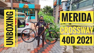 Merida Crossway 40D 2021 Unboxing  HANDMADE FRAME [upl. by Magas]