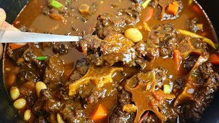 How To Make Jamaican Oxtail Step By Step  Best Oxtail Recipe Must Try  Tender And Delicious Oxtail [upl. by Komarek519]