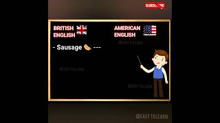 American English vs British English americanenglish britishenglish ytshorts [upl. by Madeline]