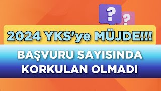 2024 YKSye MÜJDE 💥 BAŞVURU SAYISINDA KORKULAN OLMADI ‼️ [upl. by Bern]