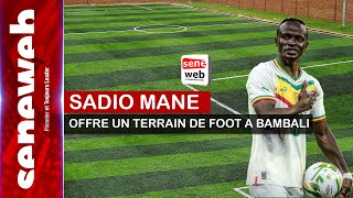 DIRECT  Sadio MANÉ offre un terrain de football à Bambali [upl. by Lacagnia]