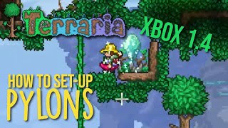 How to set up Pylons in Terraria 14 on Xbox  Journeys End Update Pylon Guide for Beginners [upl. by Christiansen]