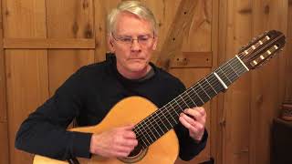 Come Away Come Again by John Dowland Daniel Estrem 8string guitar [upl. by Irwin]