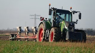 Fendt 724 Vario  5 furrow Kverneland 2500 iPlough ploughing on land  Ploegen [upl. by Anoerb]