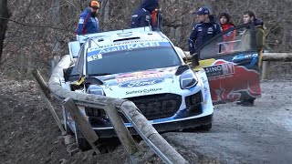 Rallye Monte Carlo 2024  CRASHES Munster  Laurencich amp FLAT OUT [upl. by Baerman]