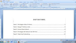 Cara Membuat Daftar Gambar dan Daftar Tabel Otomatis [upl. by Aserehc]