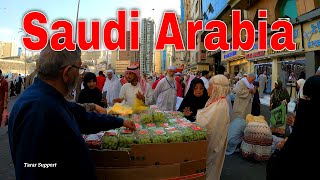 Makkah City Streets Walk In Saudi Arabia Middle East 2023 [upl. by Atalaya]